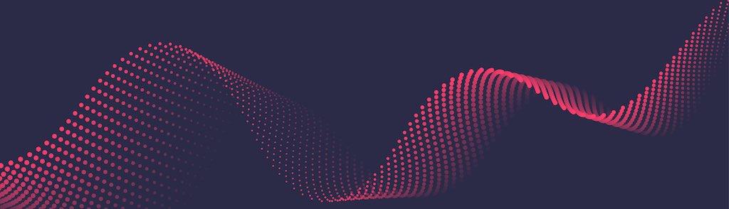 Vector abstract background with dynamic waves, line and particles. Illustration suitable for design