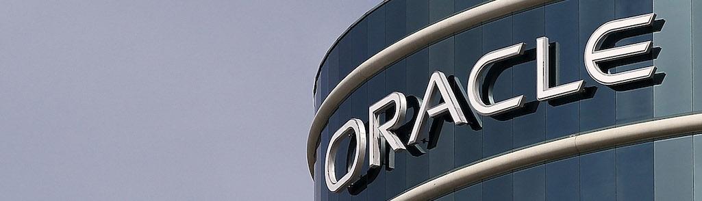 REDWOOD SHORES, CA &#8211; MARCH 20: The Oracle logo is displayed at Oracle headquarters on March 20, 2012 in Redwood Shores, California.  Oracle will report third quarter earnings today after the closing bell. (Photo by Justin Sullivan/Getty Images)