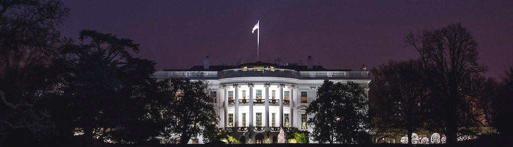 The White House at Night (stock image)